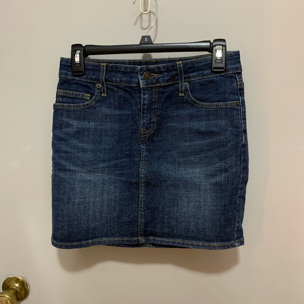Levi's Indigo Blue Denim Mini Skirt